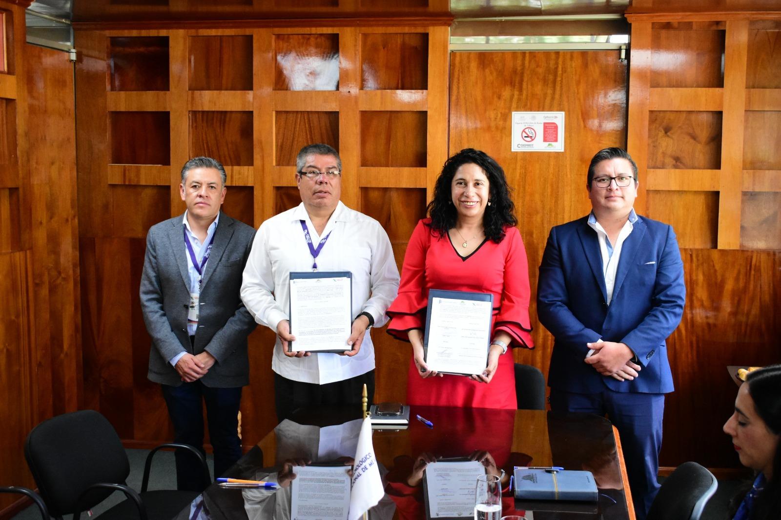 Firman CECYTE y  TECNM campus Apizaco convenio de colaboración