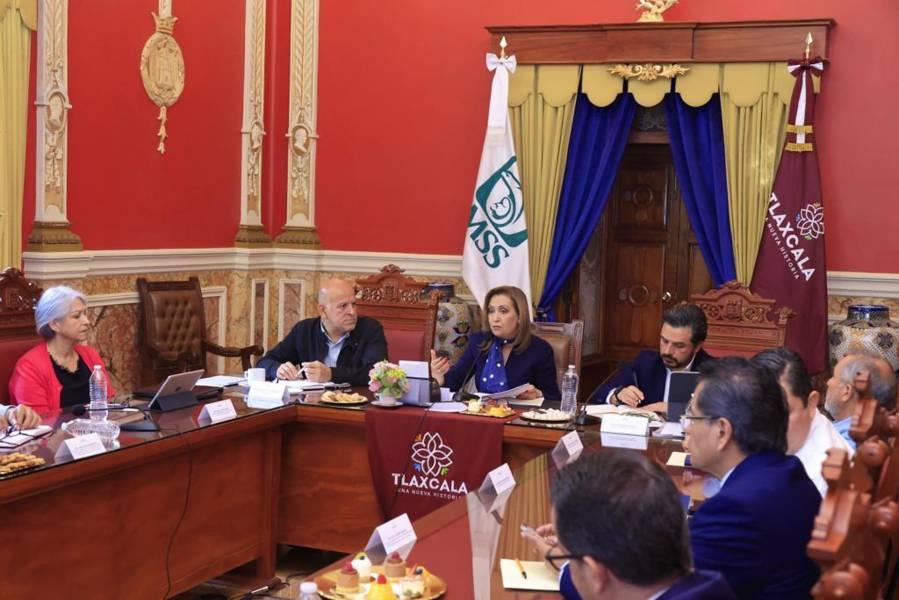 Gobernadora y director del IMSS dan seguimiento a avances de IMSS-BIENESTAR