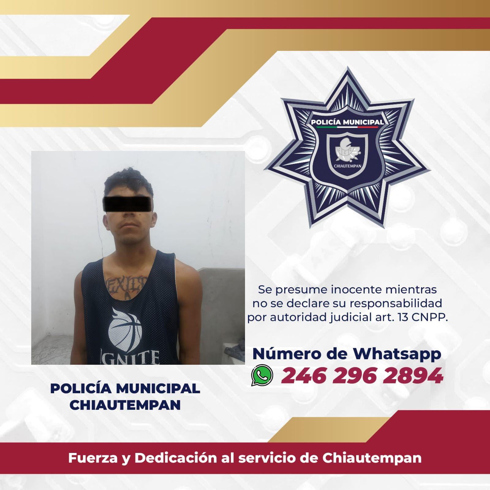 Apoya Policía de Chiautempan que menor de edad regrese a su domicilio 