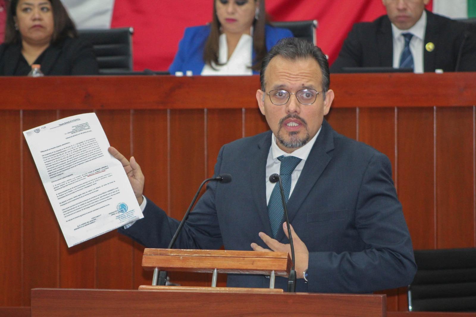 Llama Diputado Cambrón al trabajo coordinado y en unidad para fortalecer la seguridad