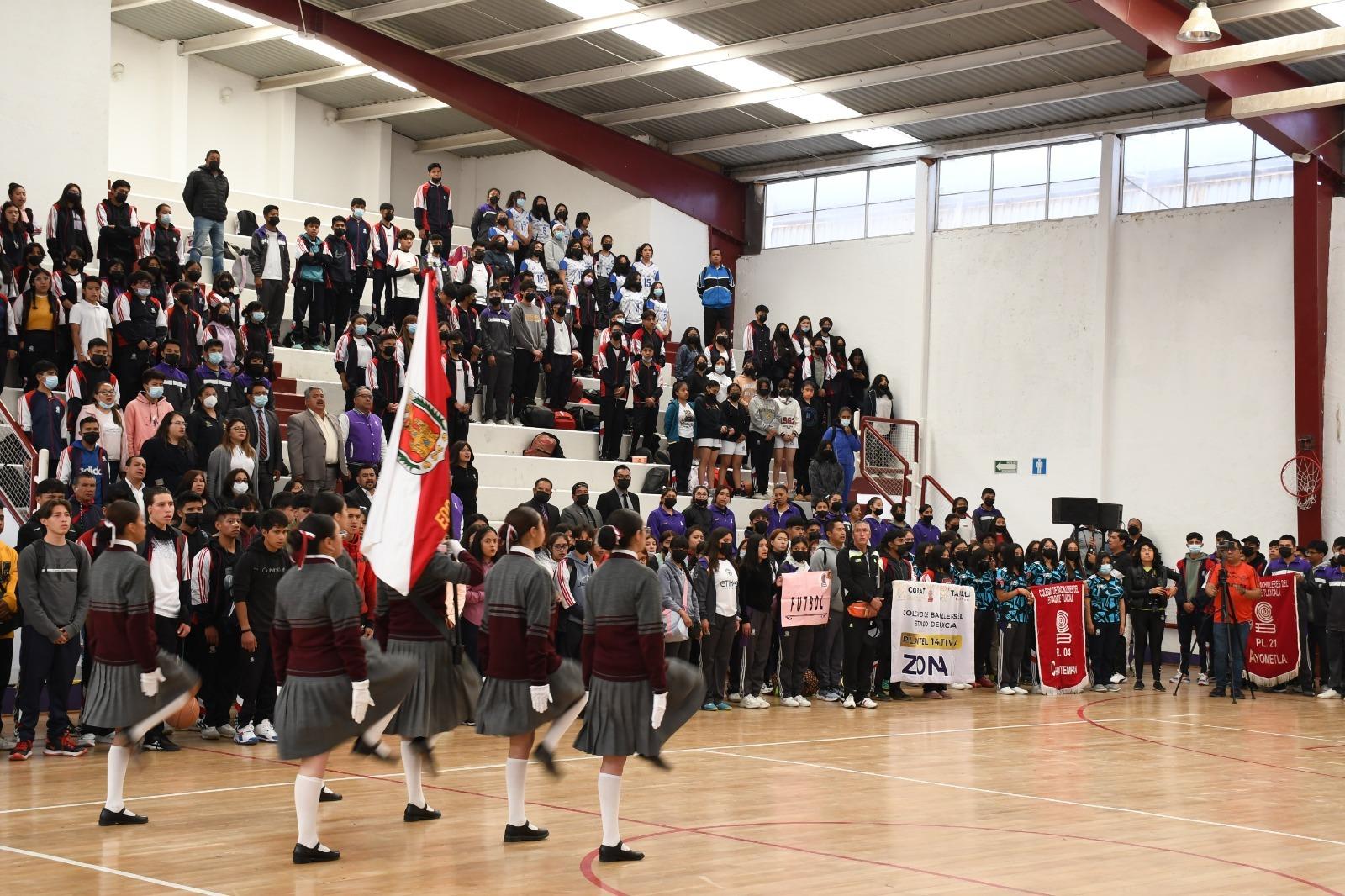 Inaugura Cobat los xxxviii Juegos Deportivos Interbachilleres 2023