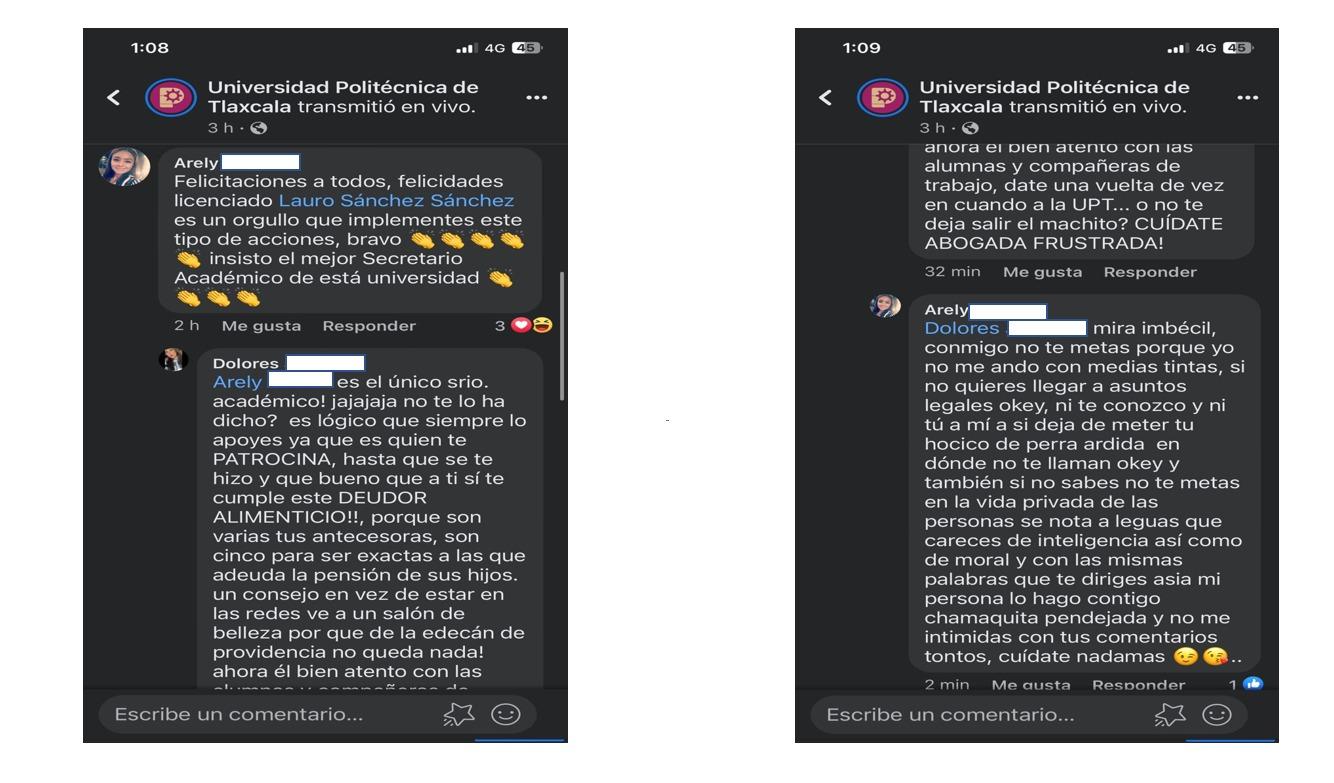 Se "desgreñan" por el Secretario Académico de la Uptx en página de FB
