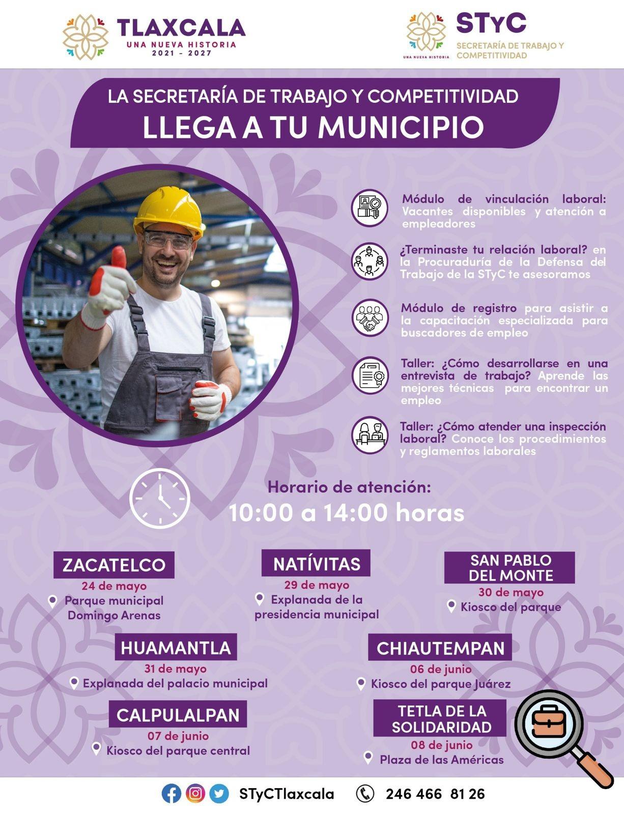Acercará STyC sus servicios a municipios del estado