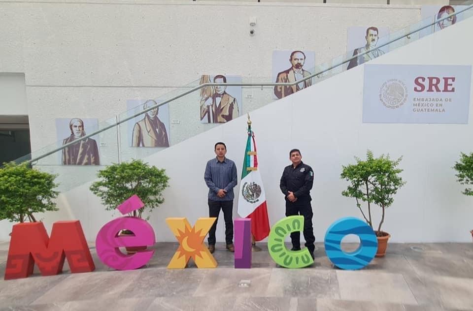 Policía de Chiautempan capacita a homólogos de Guatemala