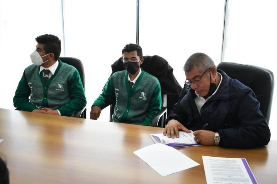 Firman CECYTE y empresa italiana convenio en beneficio de comunidad estudiantil