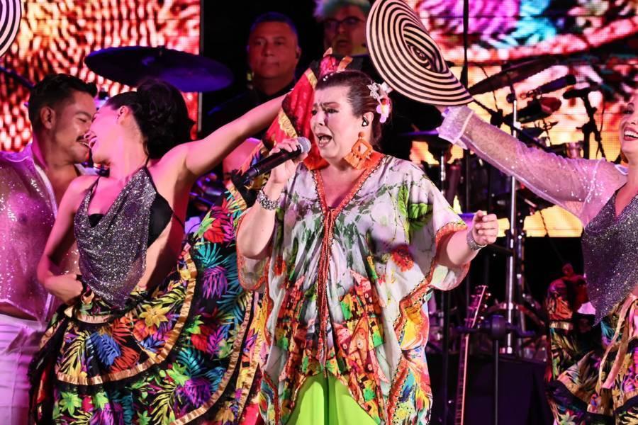 Conquista Margarita la Diosa de la Cumbia al público de la "Gran Feria Tlaxcala 2022"