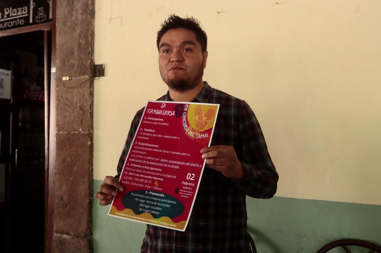 Anuncian 1er concurso del Tamal en la Candelaria Teotlalpan 