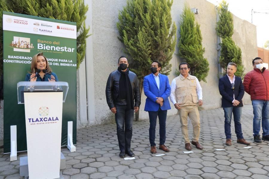 Tlaxcala, ejemplo a nivel nacional en la construcción de bancos del bienestar: Gobernadora