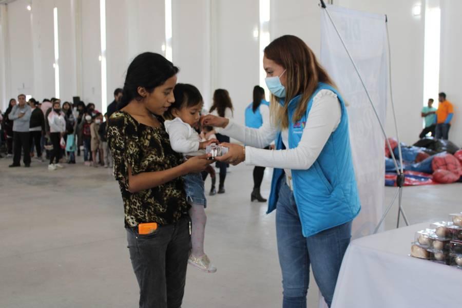 Autoridades entregan juguetes con motivo del Día de Reyes EN SPM 