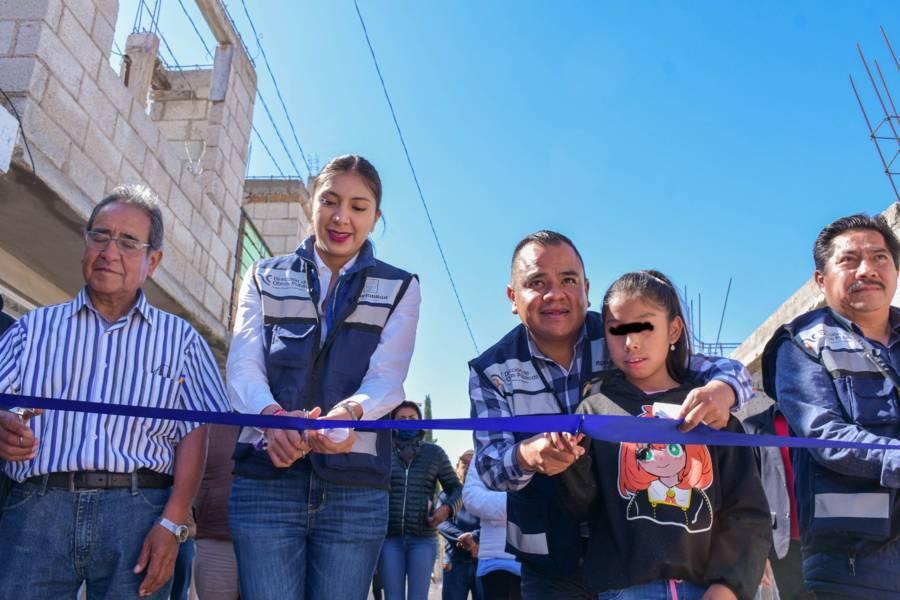 En Apetatitlán continúa la entrega de obras de infraestructura social, a fin de dotar de más y mejores servicios 