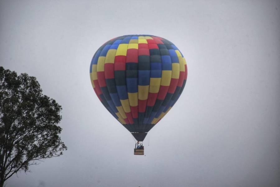 Promueven el turismo en Huamantla con el vuelo de globos aerostáticos