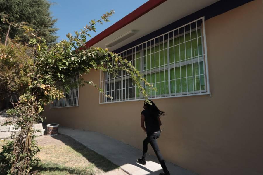 Entrega la gobernadora de Tlaxcala, obra en el jardín de niños Álvaro Obregón 