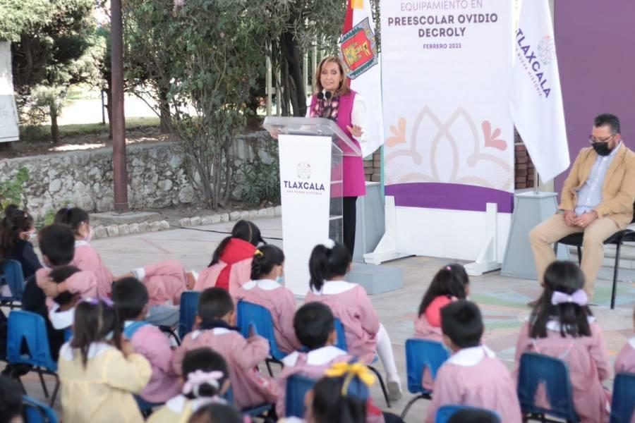 Entrega de obra y equipamiento en el preescolar Ovidio Decroly