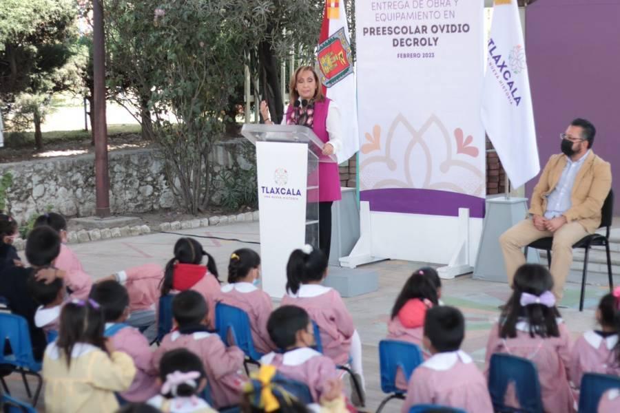 Entrega de obra y equipamiento en el preescolar Ovidio Decroly
