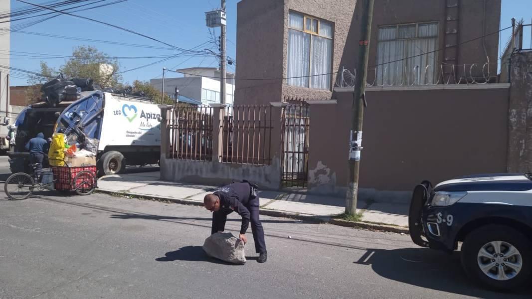 Para eficientar la movilidad, Policía de Apizaco aplica operativo "Apartado"