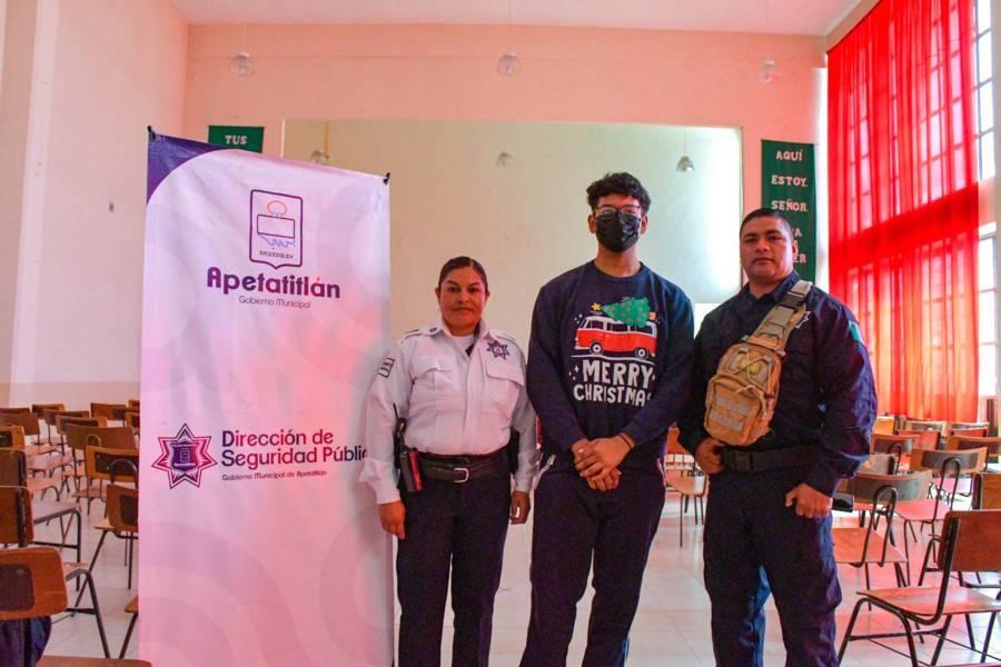 Ayuntamiento de Apetatitlán implementa acciones para prevenir el consumo de sustancias prohibidas 