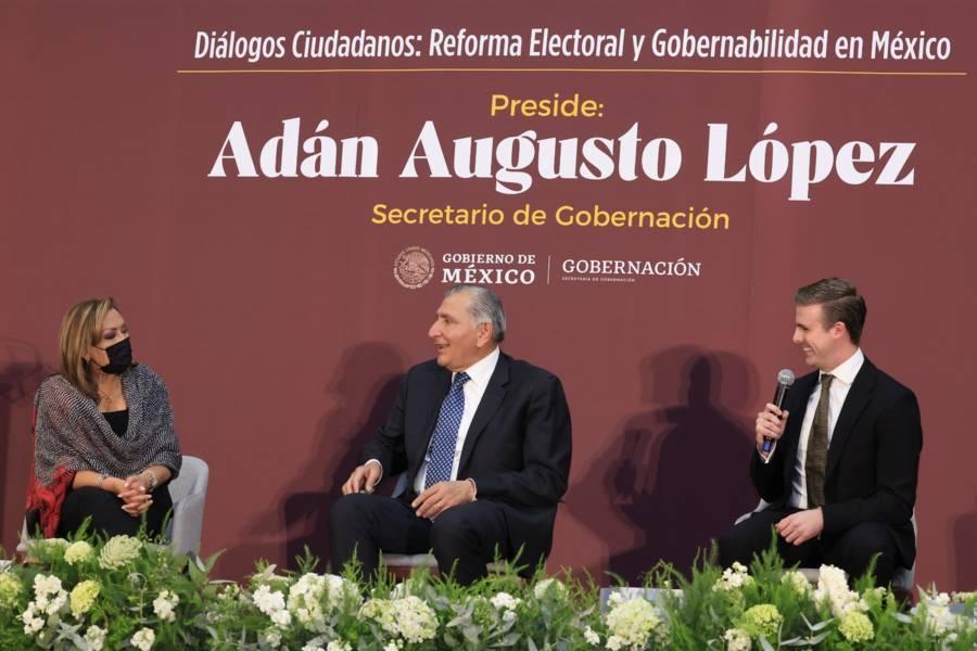 Lorena Cuéllar Cisneros, ejemplo de gobernabilidad en el país: Adán Augusto López Hernández