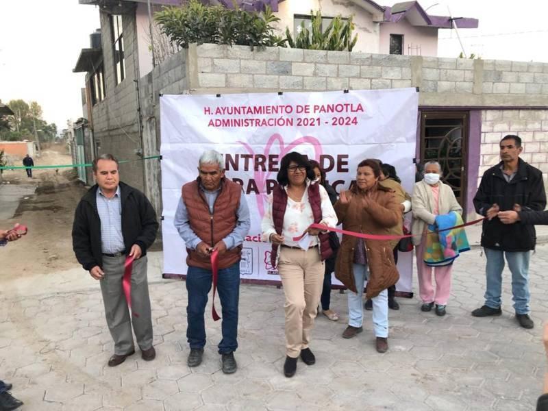 Gobierno de Panotla entrega dos obras para servicios de primera necesidad