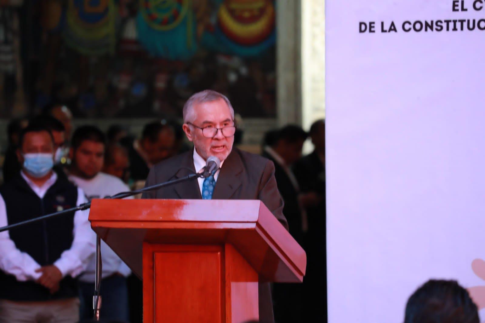 Conmemoran autoridades estatales 106 Aniversario de la promulgación de la constitución política de los Estados Unidos Mexicanos