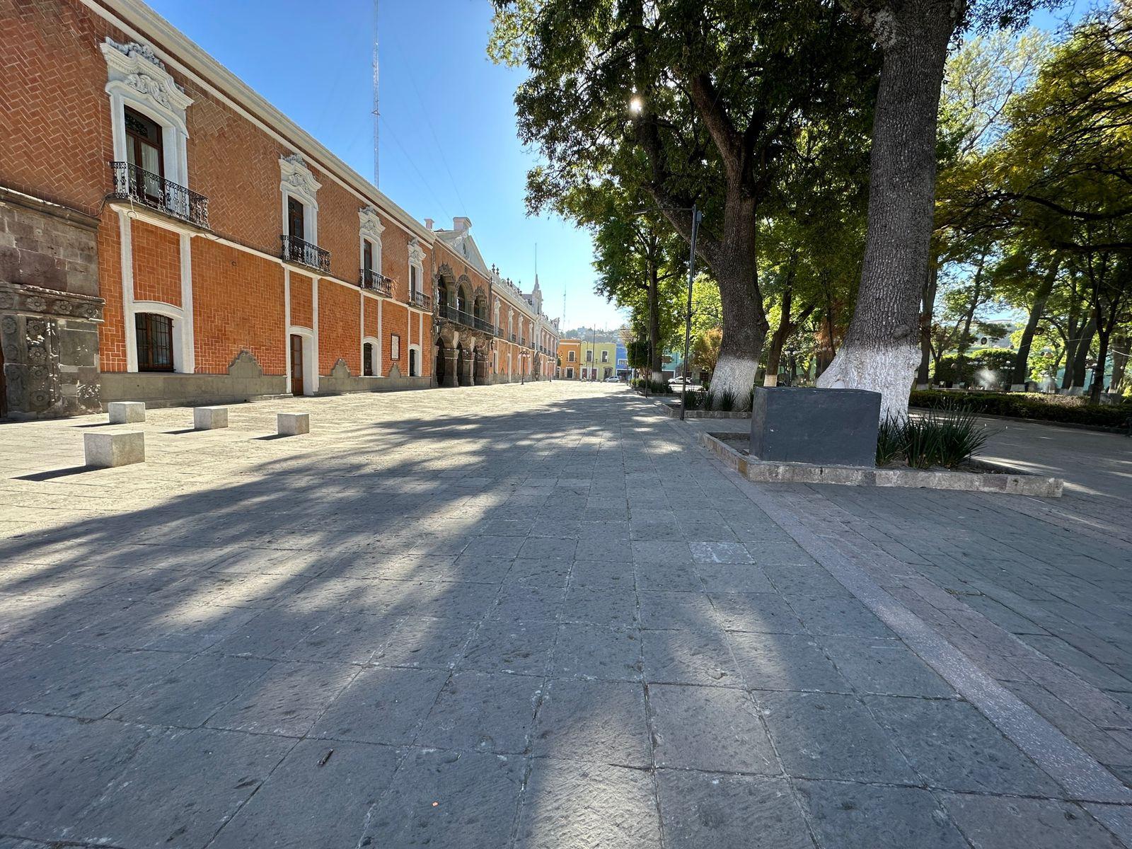 Calles vacías por día asueto en la capital tlaxcalteca 