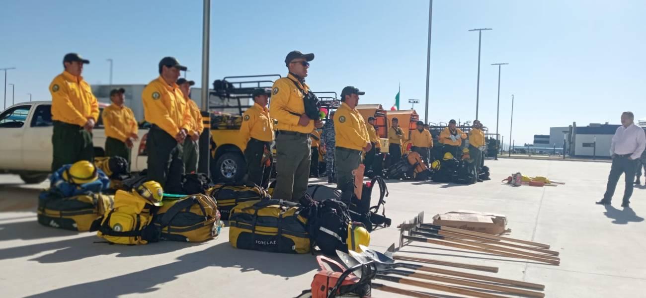 Brigada corta-fuego de Tlaxcala se une a combatientes de incendios en Chile