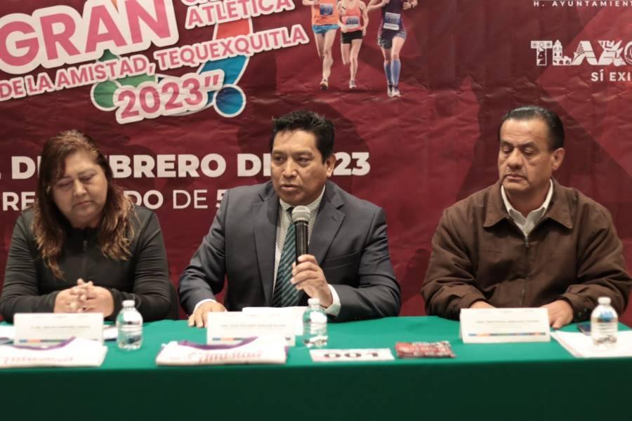 Presentación de la “Gran carrera atlética de la amistad”