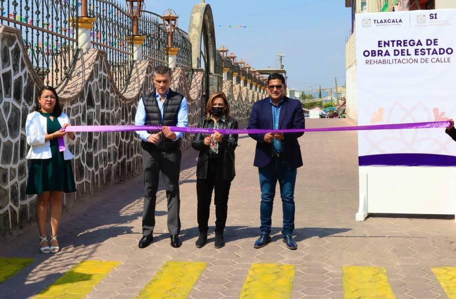 Entregó Gobernadora Lorena Cuéllar obras de impacto social en Nopalucan