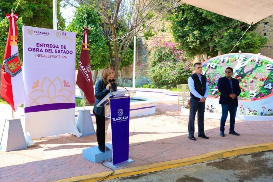 Entregó Gobernadora Lorena Cuéllar obras de impacto social en Nopalucan