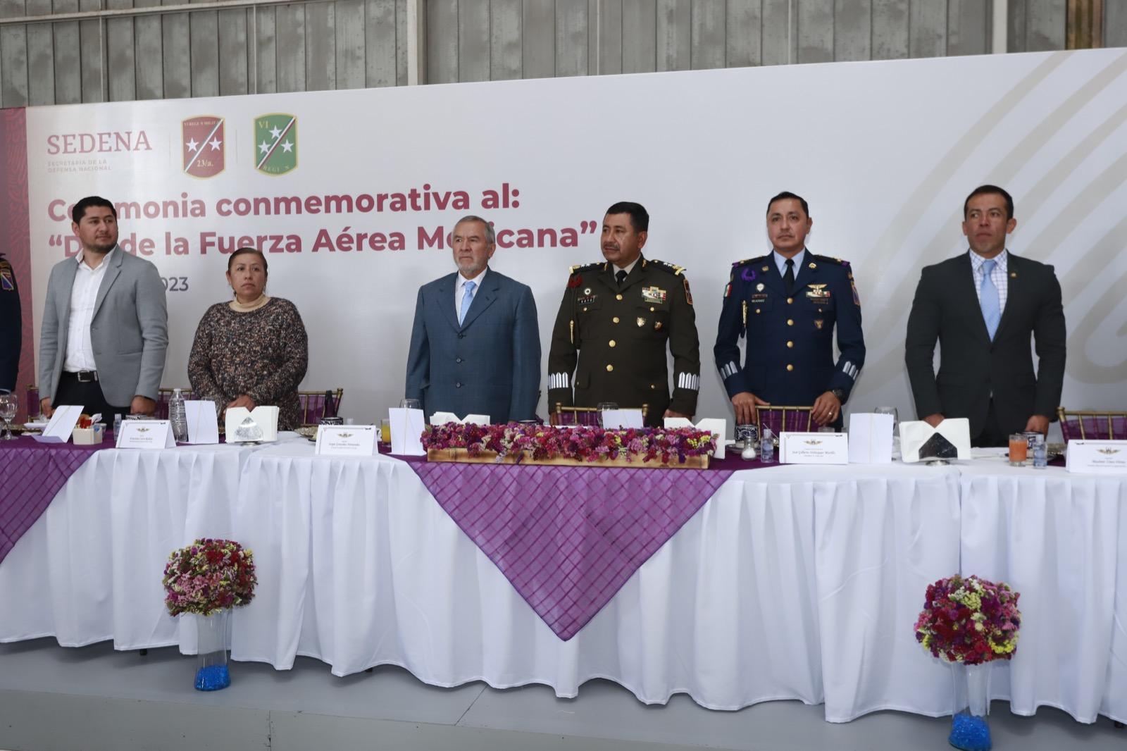 Gobierno del estado participó en el CVIII Aniversario de la creación de la fuerza aérea mexicana