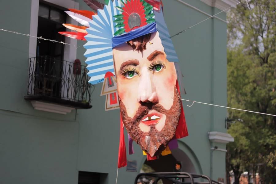 Alistan avenida Independencia con adornos para el carnaval de Tlaxcala  