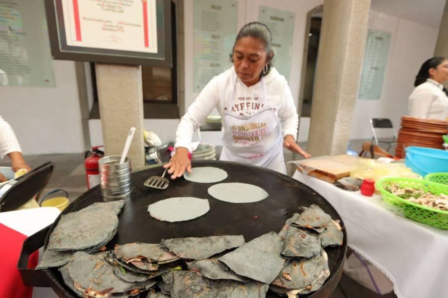 Declaran elaboración de quesadillas como patrimonio gastronómico de Tlaxcala