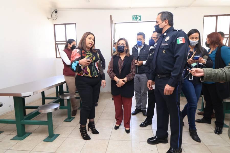 Verificó Gobernadora mejoras en el anexo femenil del Cereso de Apizaco