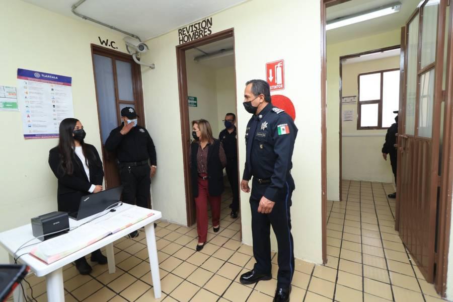 Verificó Gobernadora mejoras en el anexo femenil del Cereso de Apizaco