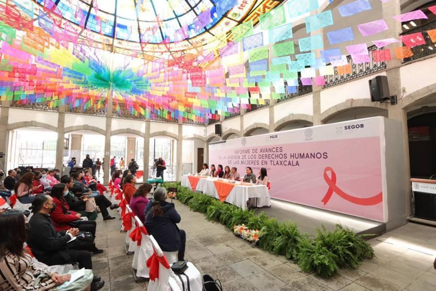Informe de avances de la Agenda de los Derechos de las Mujeres en Tlaxcala