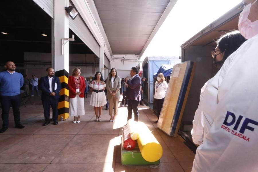 Tlaxcala, entre las 25 entidades del país beneficiadas por el SNDIF con equipo para UBRS