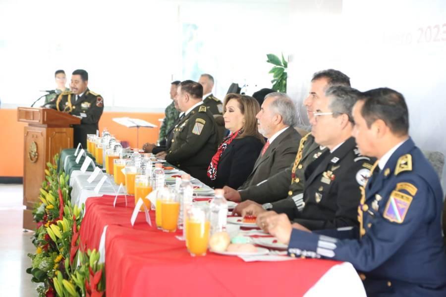 Celebran el Día del Ejército Mexicano en Tlaxcala 