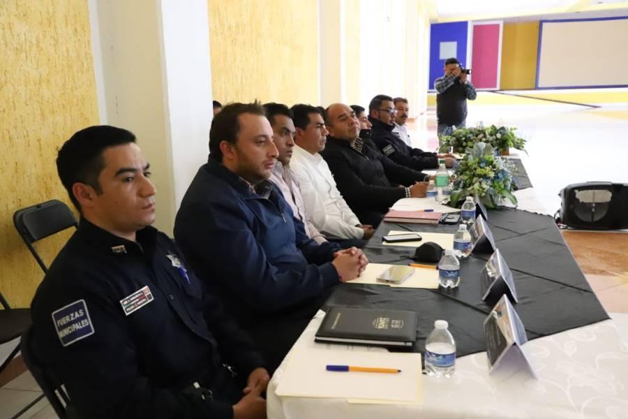 Acuerda SSC estrategias en materia de seguridad con seis alcaldes