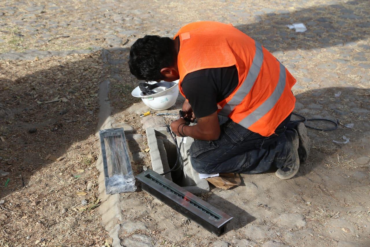 Casi lista la iluminación del ex Convento de San Francisco 