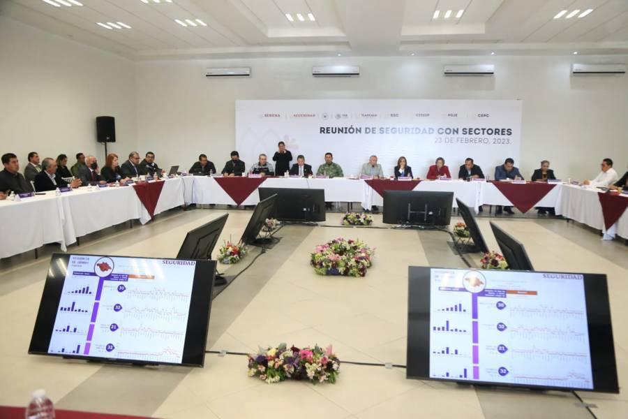 Encabeza Gobernadora Reunión de Seguridad en Tlaxcala 