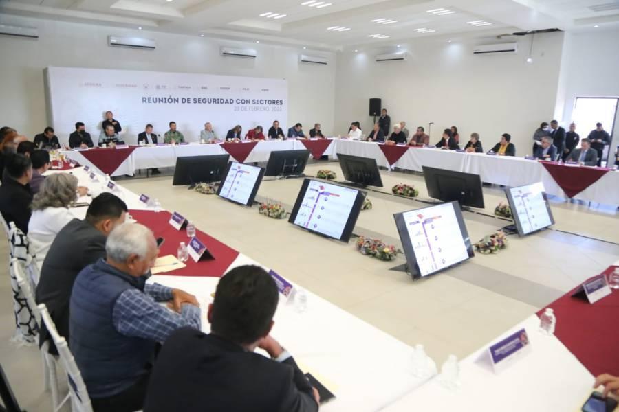 Encabeza Gobernadora Reunión de Seguridad en Tlaxcala 