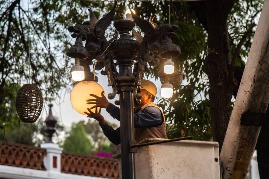 Inauguró Gobernadora obras de iluminación en la capital del estado