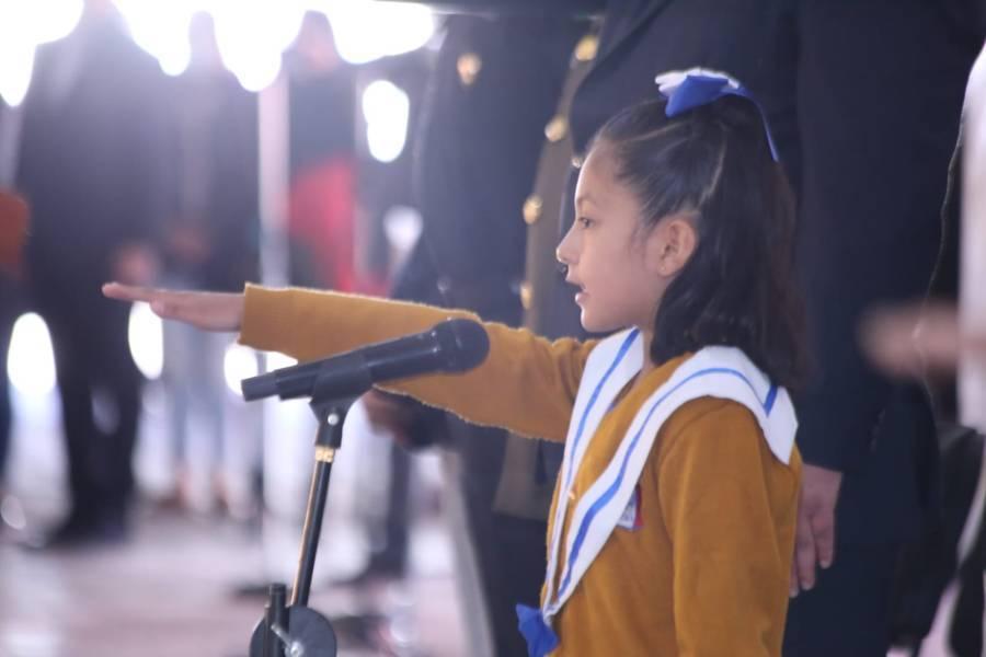 Celebran el Día de la Bandera en Tlaxcala