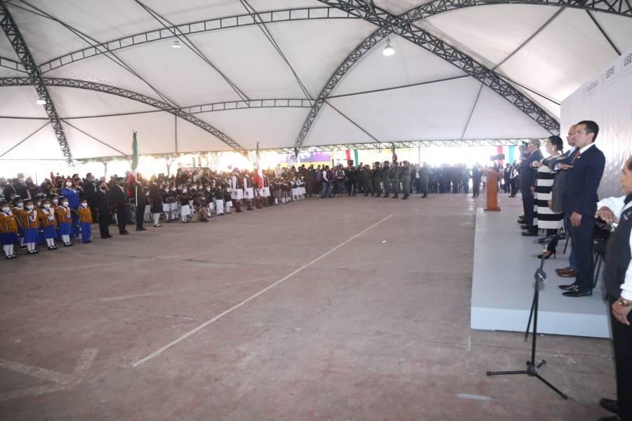 Celebran el Día de la Bandera en Tlaxcala