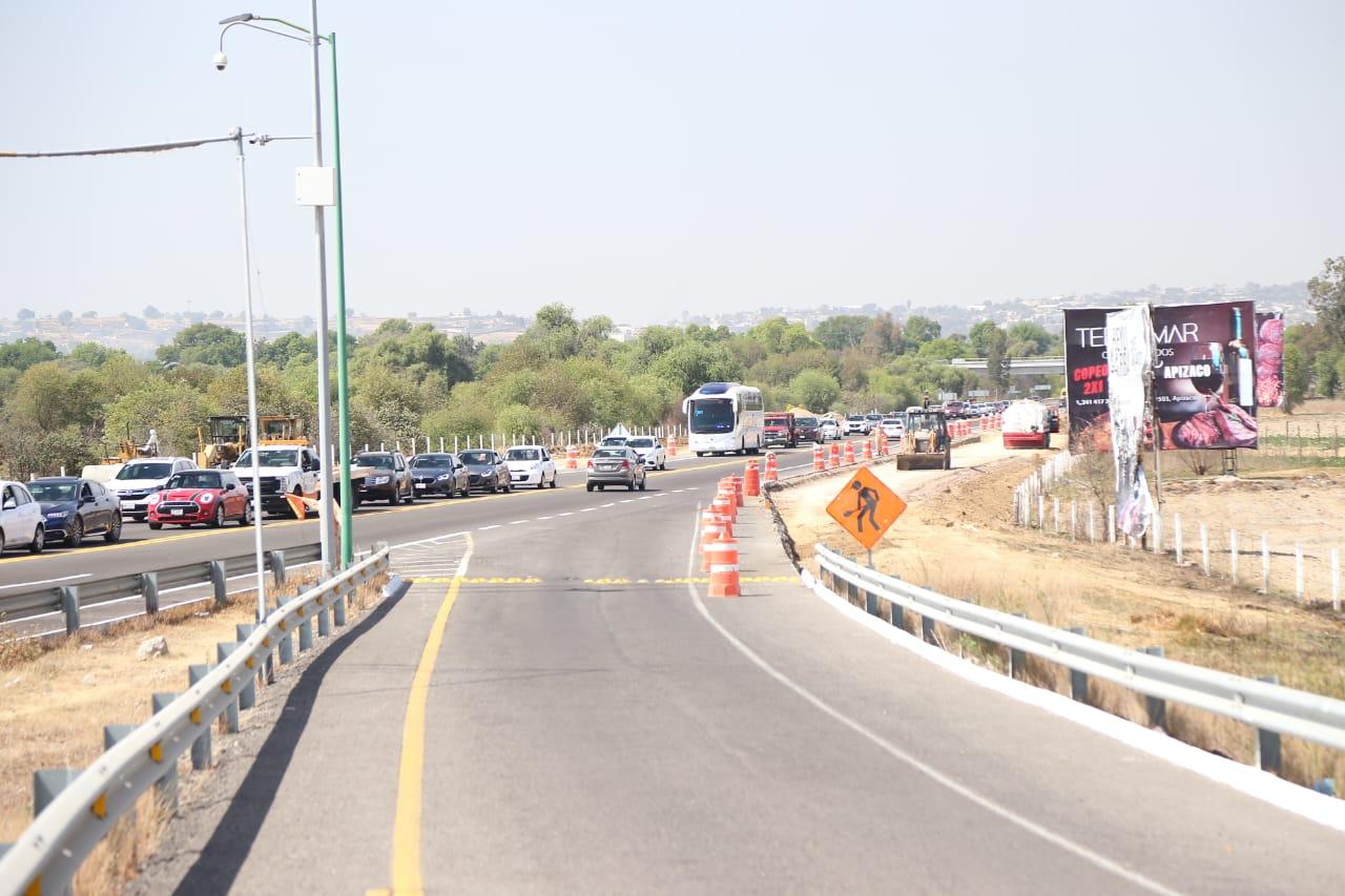 Continúan trabajos de ampliación de la autopista Tlaxcala- Puebla 