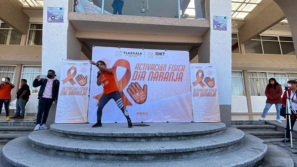 Realiza IDET y Ayuntamiento de Quilehtla actividades en conmemoración del Día Naranja