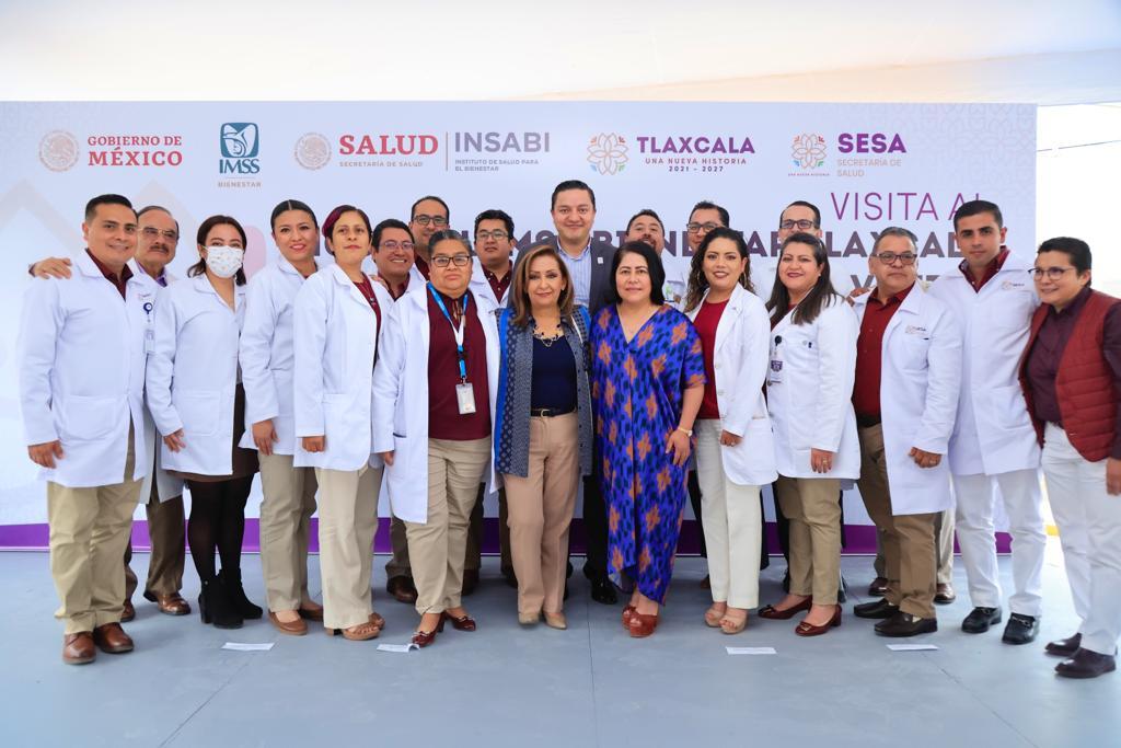 El trabajo coordinado permitirá que Tlaxcala sea ejemplo nacional en materia de salud: Gobernadora