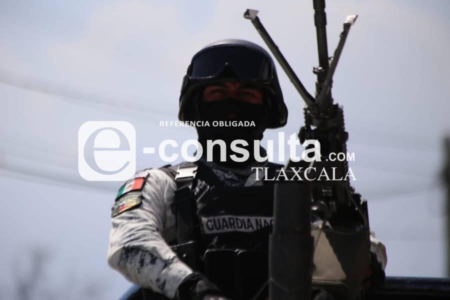Localizan domicilio donde se resguardaban armas de fuego y chalecos balísticos en Tepetitla 