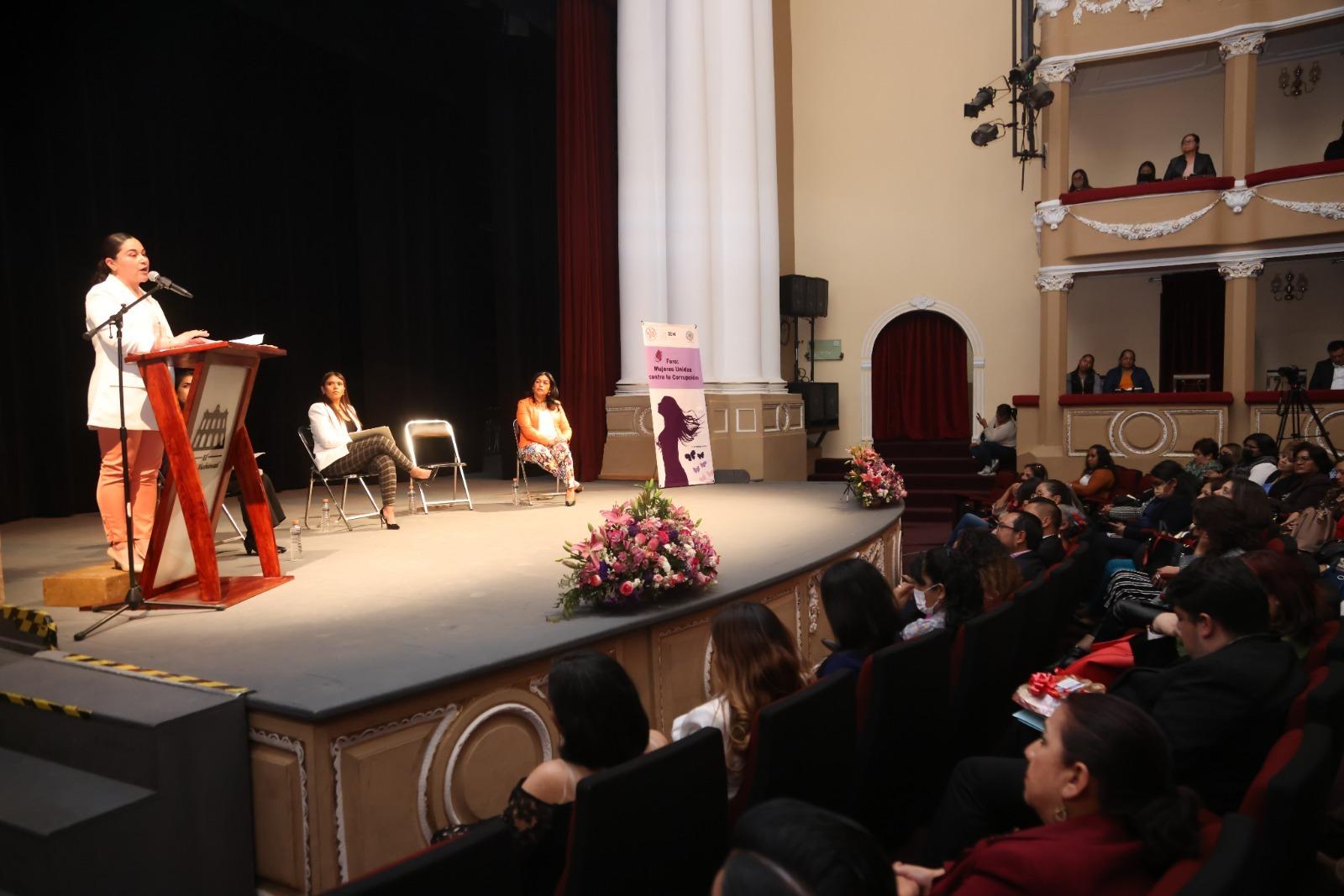 Participó Gobierno del estado en foro “Mujeres unidas contra la corrupción”