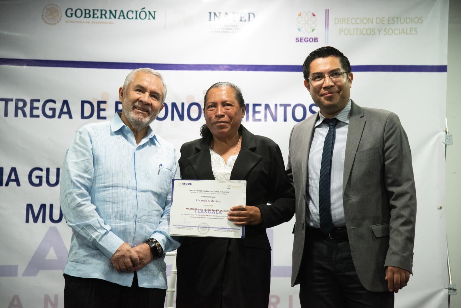 Reconoció INAFED a 28 municipios por participar en programa de desempeño municipal