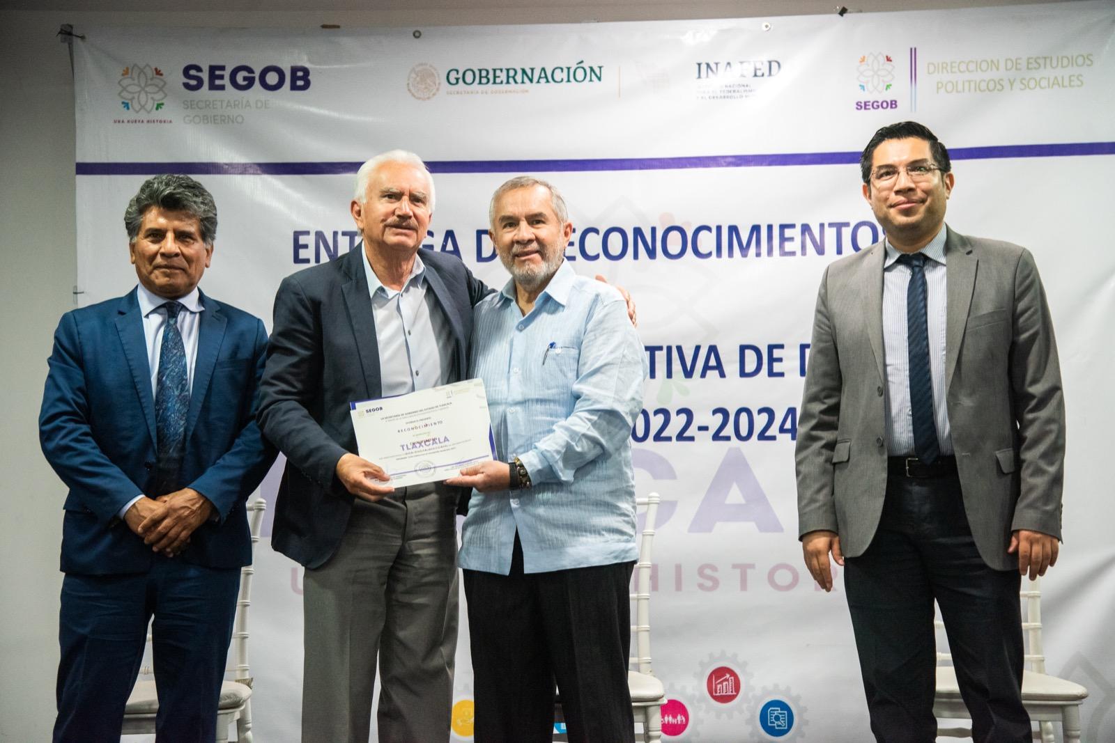 Reconoció INAFED a 28 municipios por participar en programa de desempeño municipal